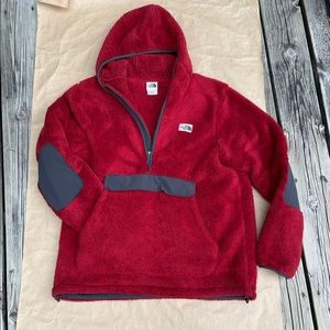 The North Face Fleece Kangaroo pocketed Pullover Sz lg